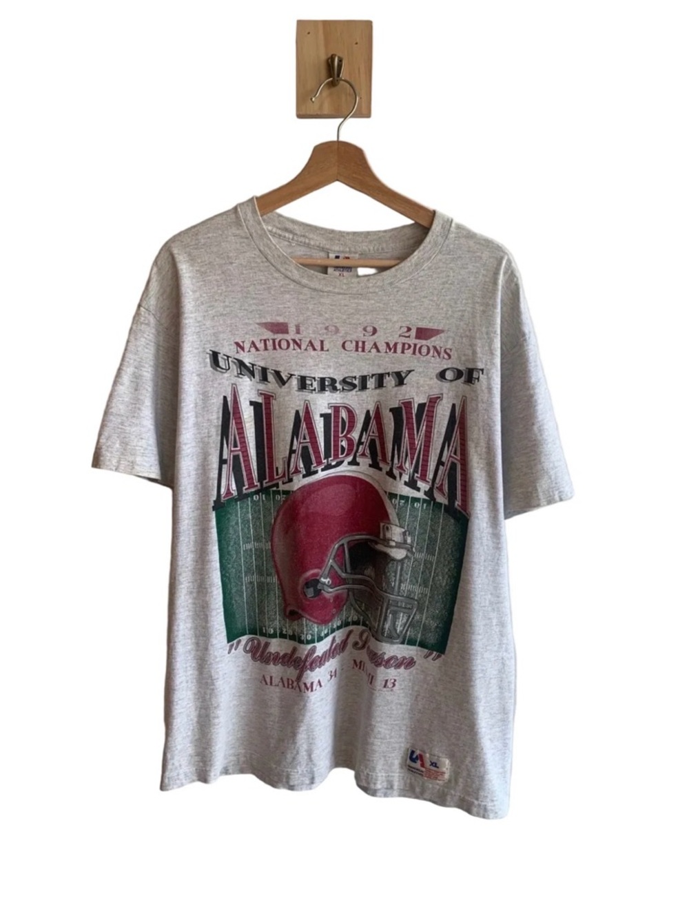 Vintage University of Alabama 1992 National Champions Tshirt